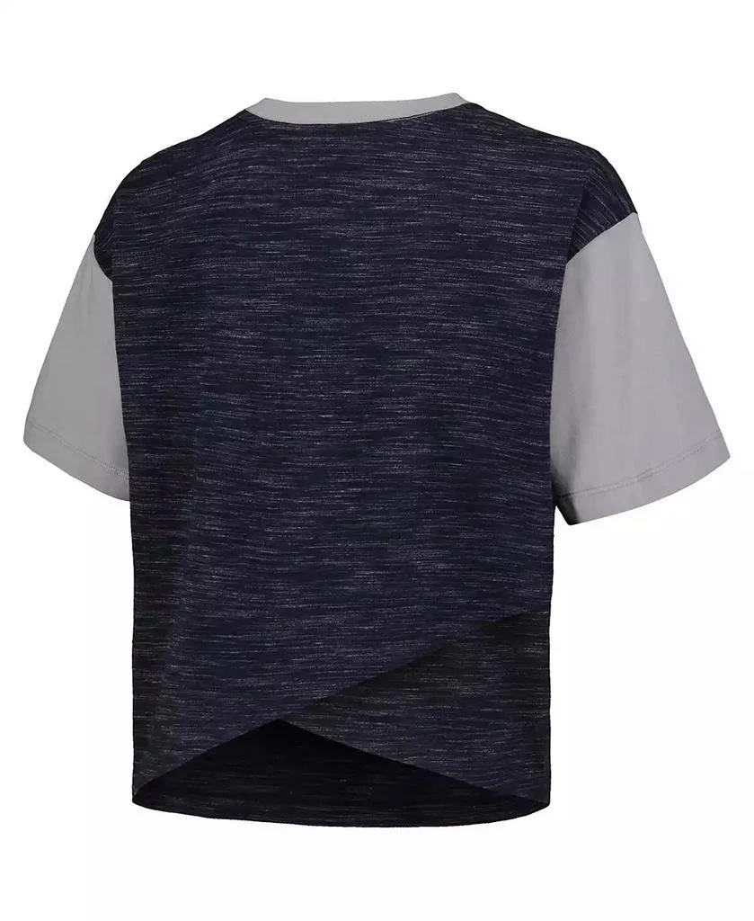5th & Ocean Women's by New Era Navy St. Louis City SC Athletic Cross Back Cropped T-Shirt 3