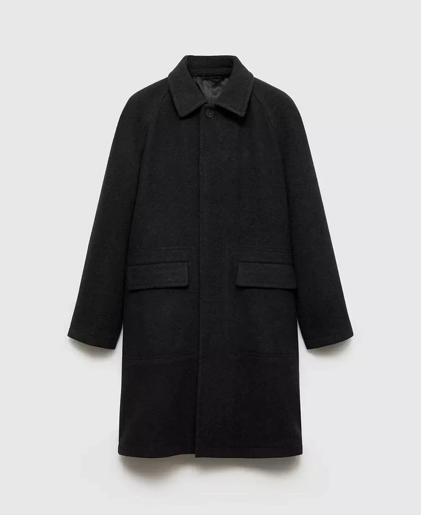 Mango Men's Pocketed Wool Coat 4