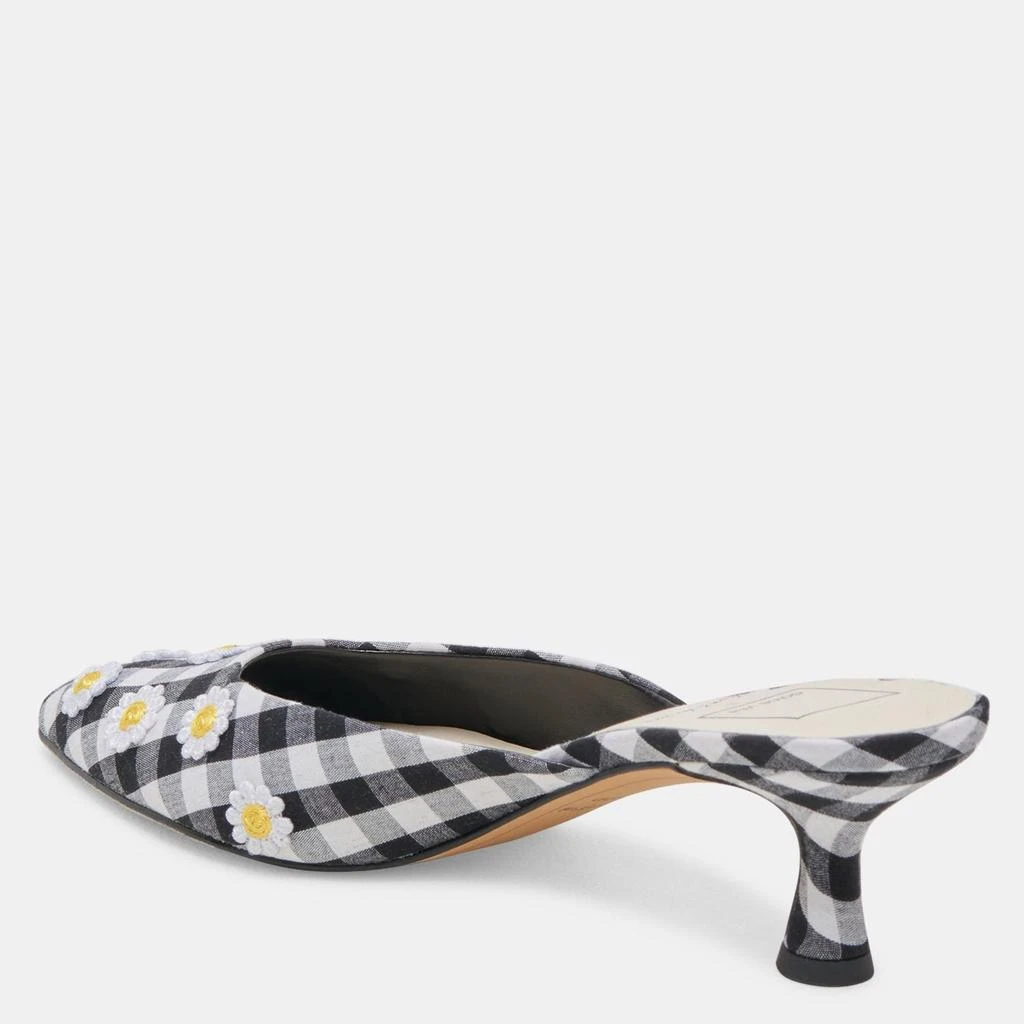 Dolce Vita Lilou Heels Black White Gingham 5