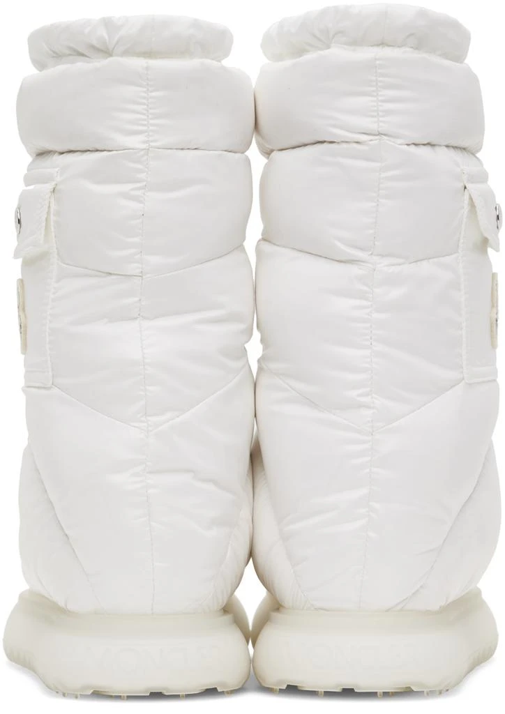 Moncler White Gaia Down Boots 2