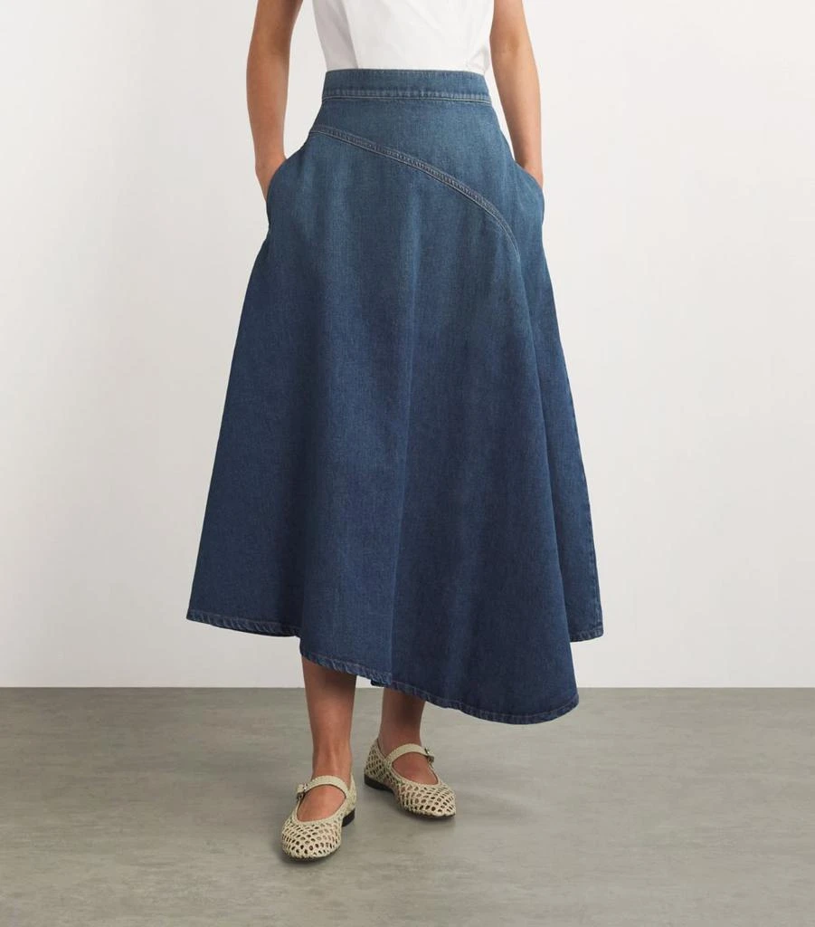 Weekend Max Mara Denim Midi Skirt 3