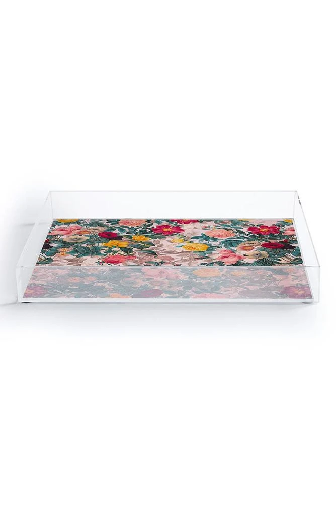 DENY Designs Burcu Korkmazyurek Summer Botanical Acrylic Tray 2