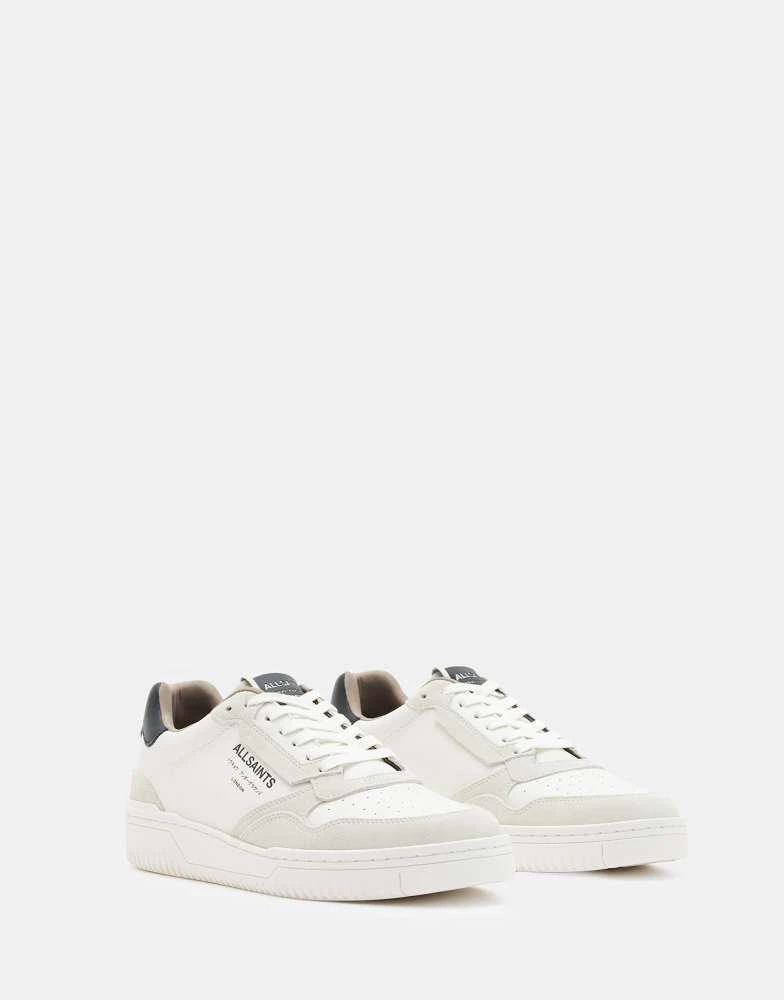 ALL SAINTS AllSaints Regan leather low top trainers in white 4