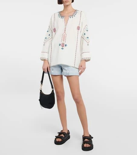 Isabel Marant Clarisa embroidered blouse 2