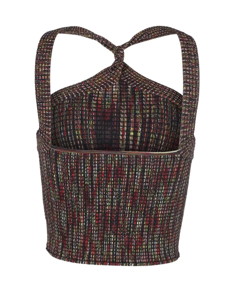 Alexander Wang T by  Halter Crop Top in Multicolor Rayon 3