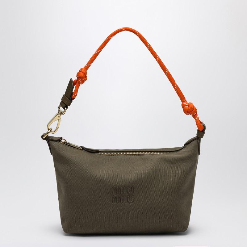 Miu Miu Tundra/orange pouch in gabardine