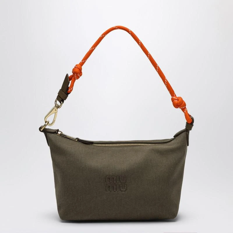 Miu Miu Tundra/orange pouch in gabardine 1