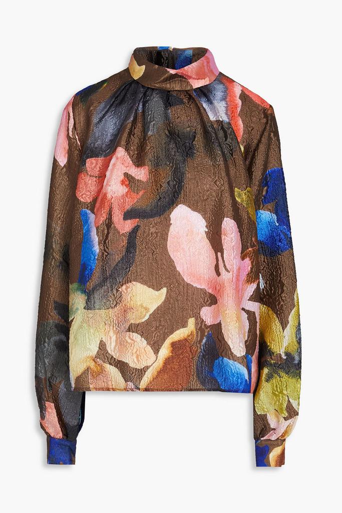 Stine Goya Floral-print cloqué blouse