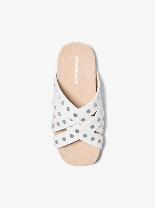 Michael Kors Irene Studded Leather Flat Sandal 3