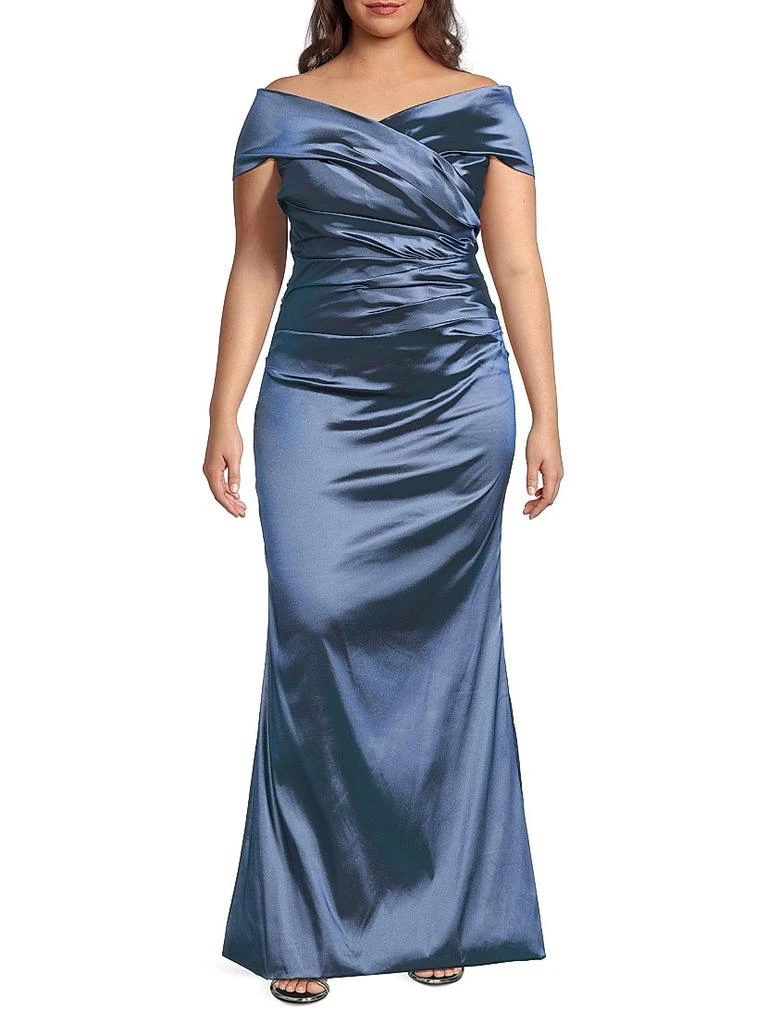 Teri Jon Taffeta Gown 3
