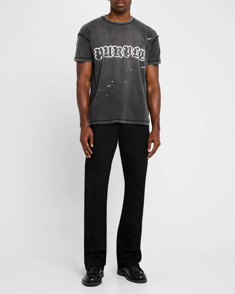 PURPLE Men's Inside-Out Faded T-Shirt 3