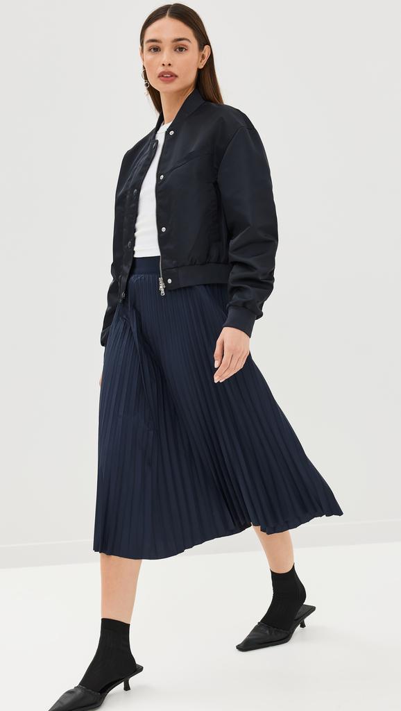 Tibi Eco Nylon Cropped Bomber - Jackets - Free Shipping