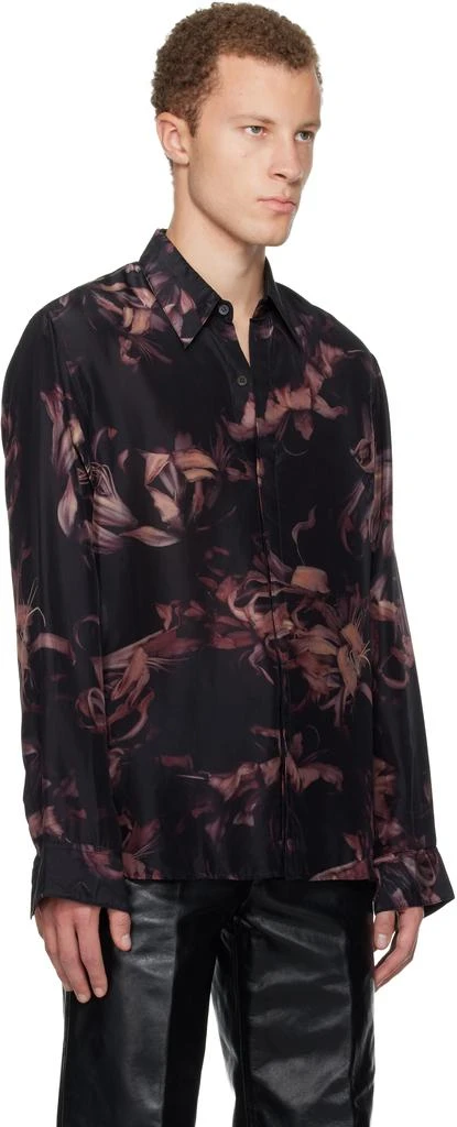 Dries Van Noten Black Nerine All-Over Print Shirt 2