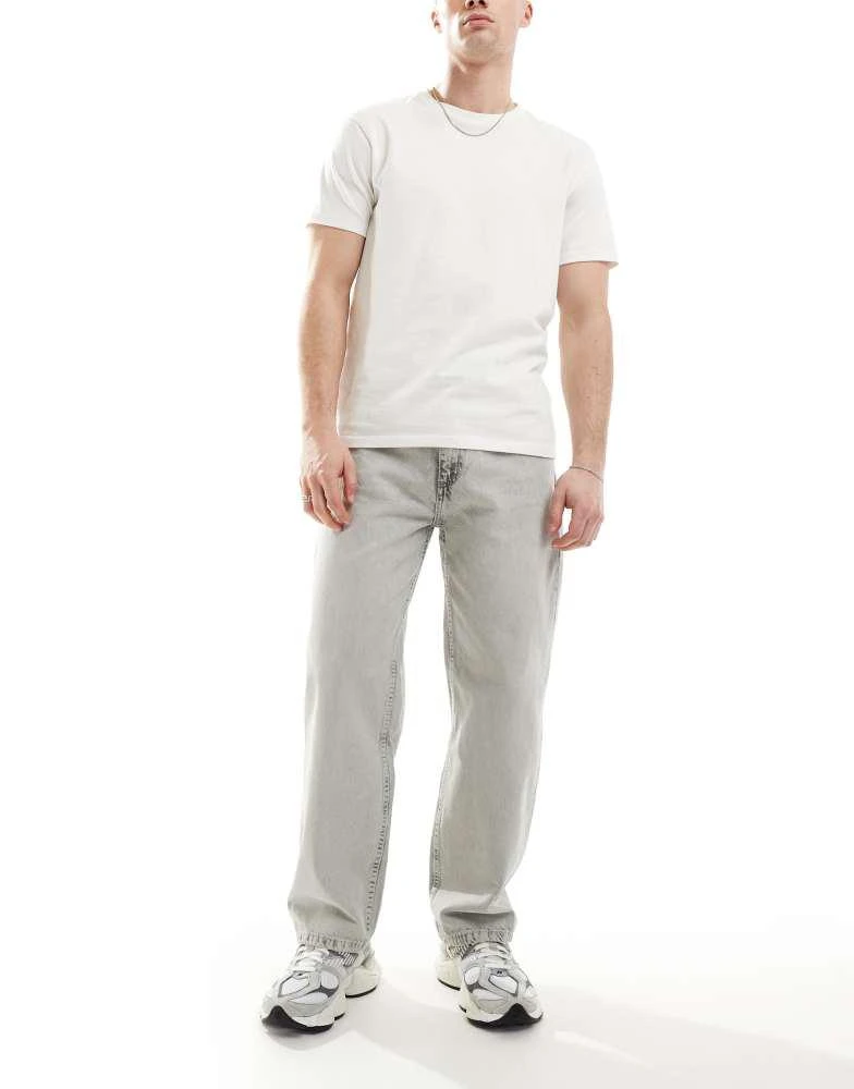 Pull&Bear Pull&Bear baggy  jeans in vintage grey 1