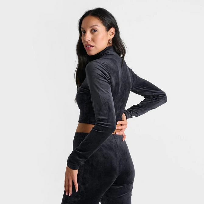 Adidas Women's adidas Originals Bling Long-Sleeve Mock Crop Top 7