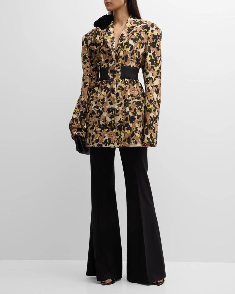 Hellessy Finn Rosette Single-Breasted Blazer Jacket 2