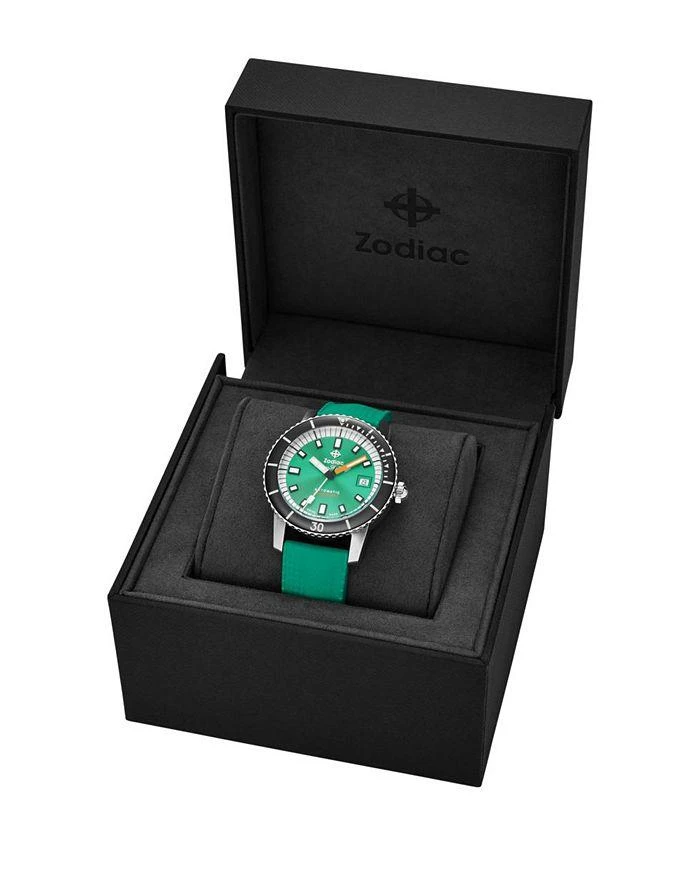 ZODIAC Compression Diver Automatic Rubber Strap Watch, 40mm 7