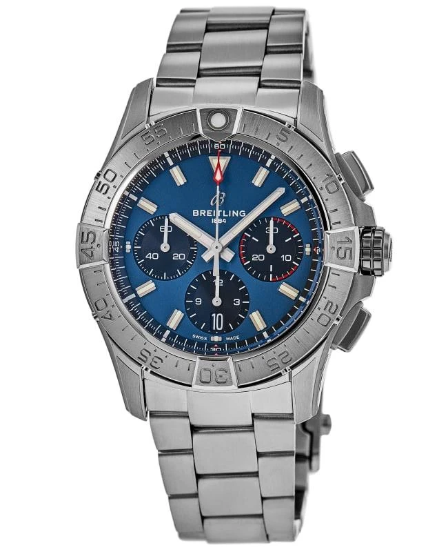 BREITLING Breitling Avenger B01 Chronograph Automatic Blue Dial Steel Men&apos;s Watch AB0146101C1A1 1