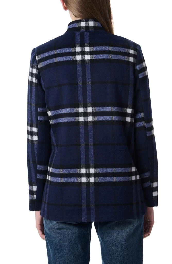 Bernardo Plaid Swing Coat 2