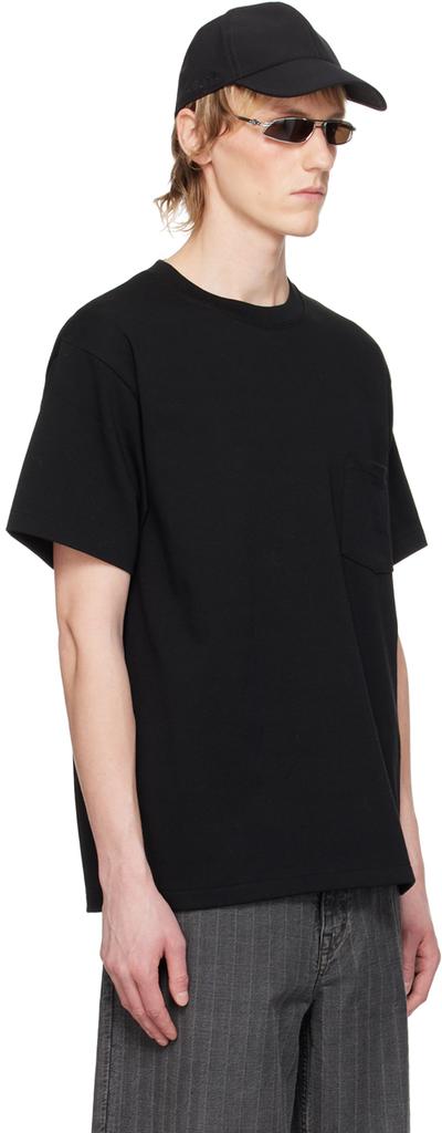 n.hoolywood Black Patch Pocket T-Shirt