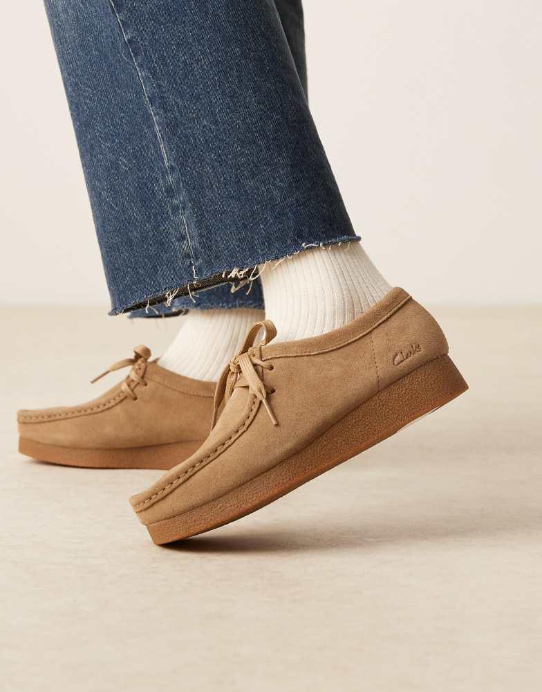 Clarks Clarks Wallabee Evo shoes in dark tan suede - Single Shoes