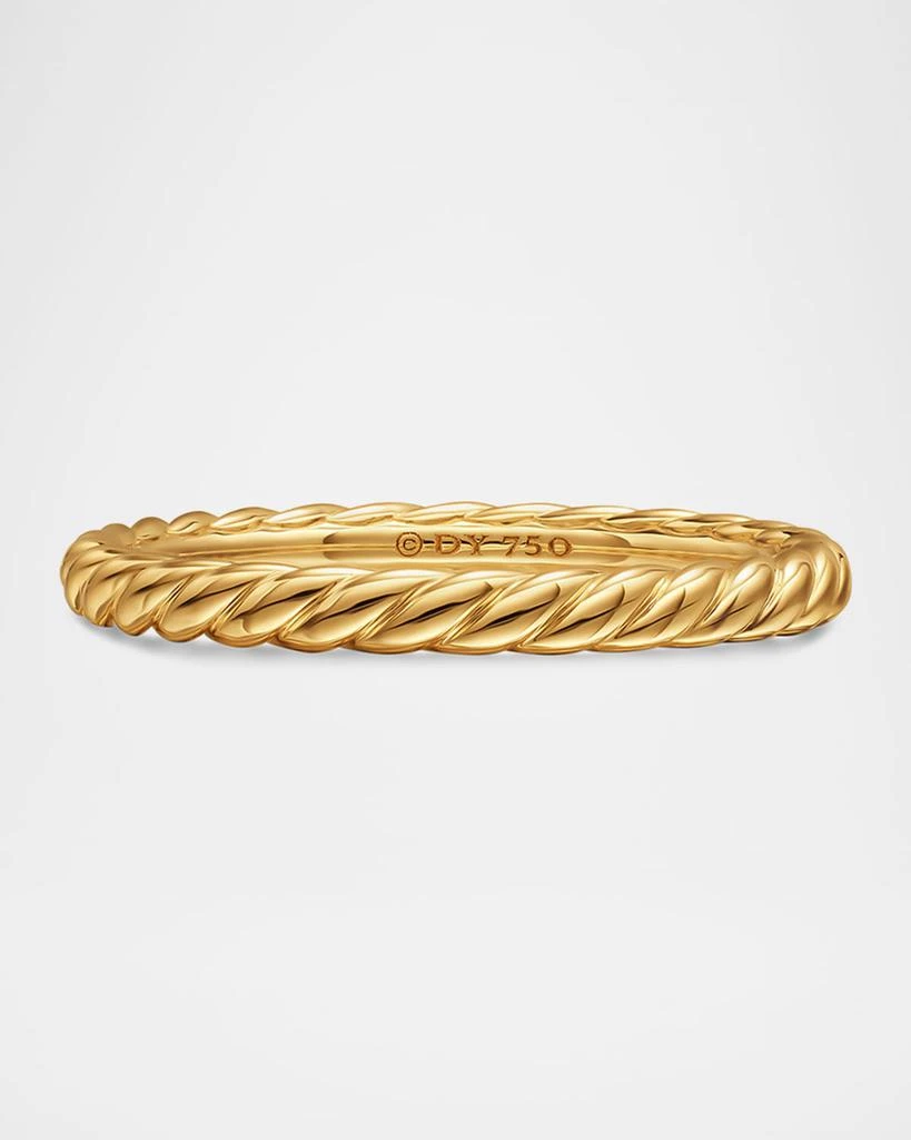 David Yurman DY Unity Cable Ring in 18K Gold, 2mm