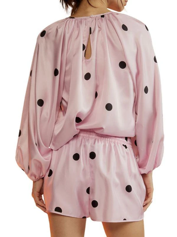 Cynthia Rowley Alice Polka Dot Silk Blouse 3