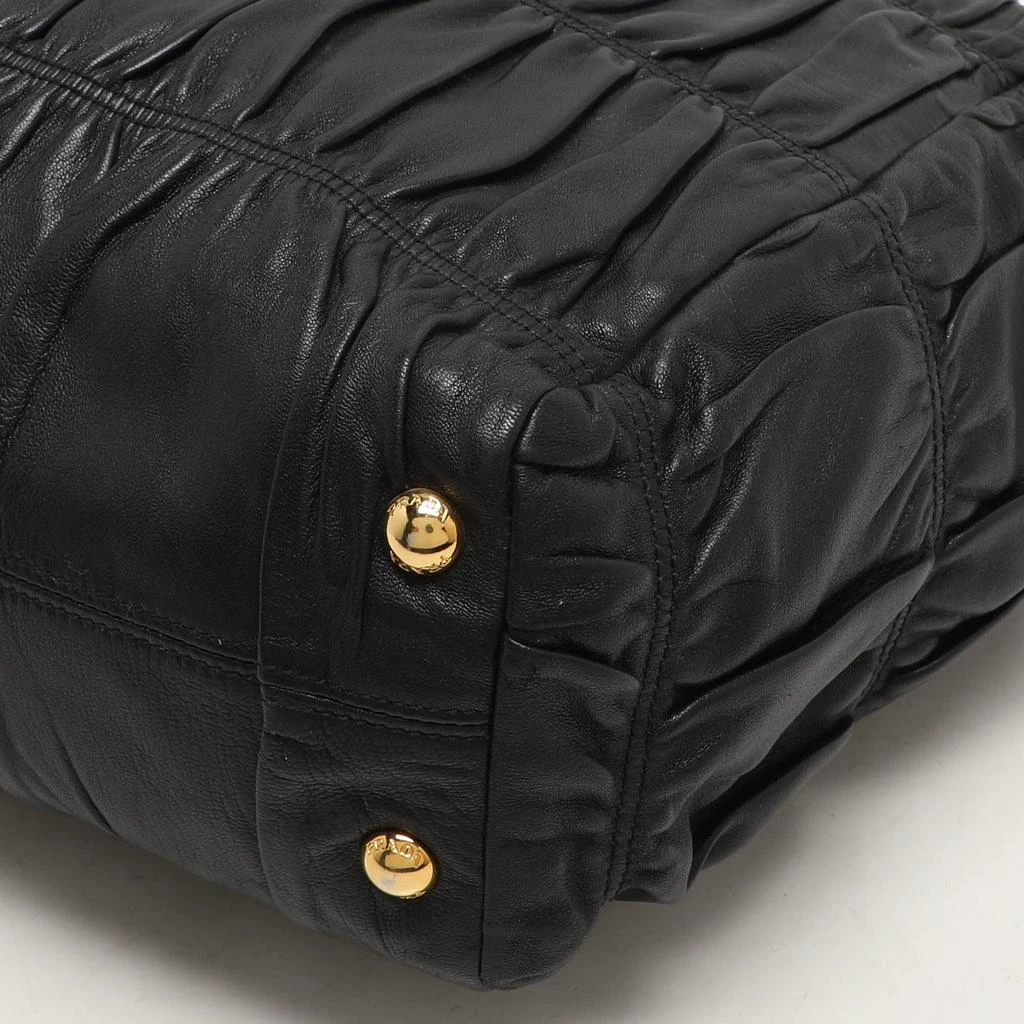 Prada Prada Black Matelasse Leather Top Handle Bag 19