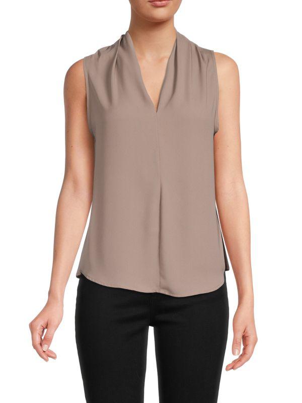 Renee C. V Neck Sleeveless Blouse