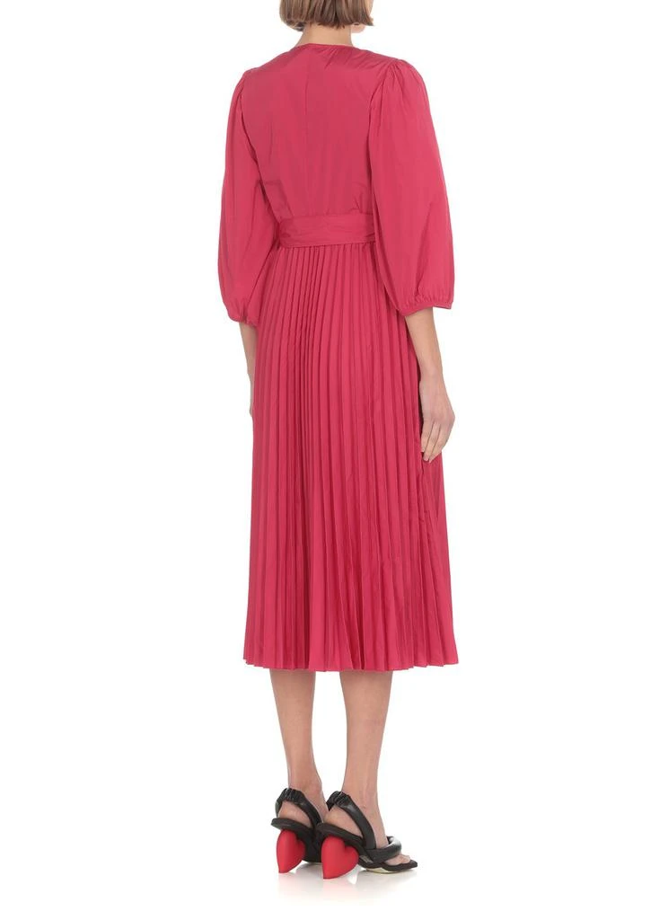 RED Valentino REDValentino Bow Detailed V-Neck Midi Dress 3
