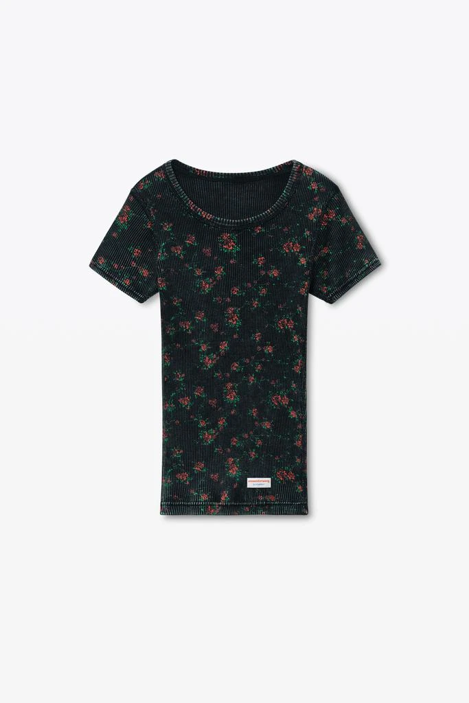 Alexander Wang Floral-Print Scoop Neck Tee 2