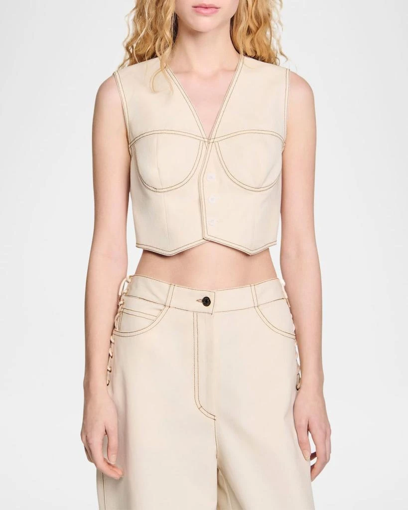 Sandro Leonie Sleeveless Top 4