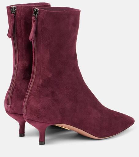 【関税込み】AQUAZZURA 'Montmartre' ankle boots Aquazzura Montmartre 50 suede ankle boots Aquazzura