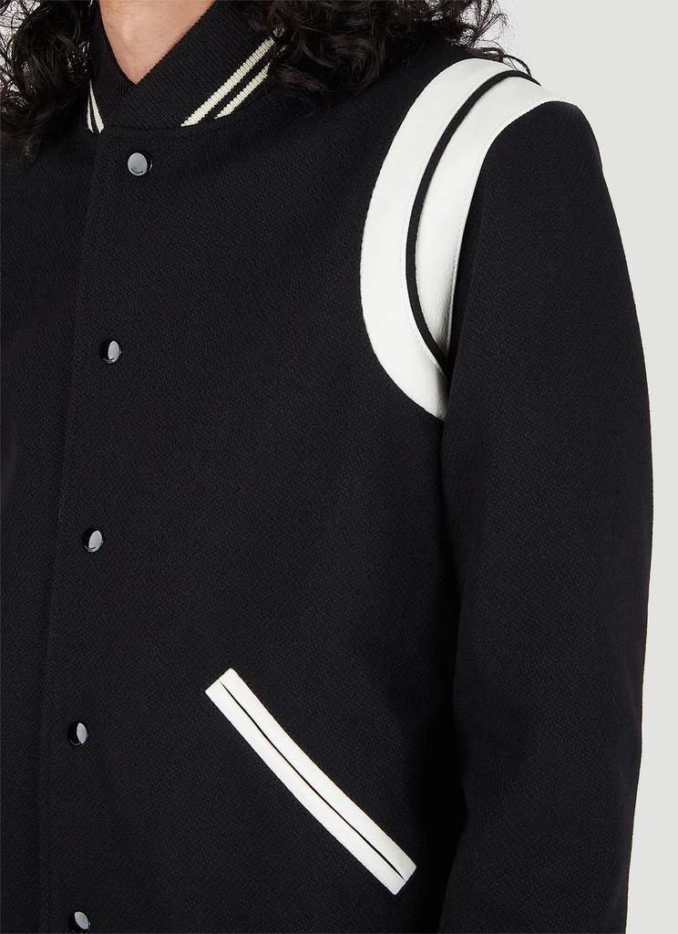Yves Saint Laurent Teddy Varsity Bomber Jacket 5