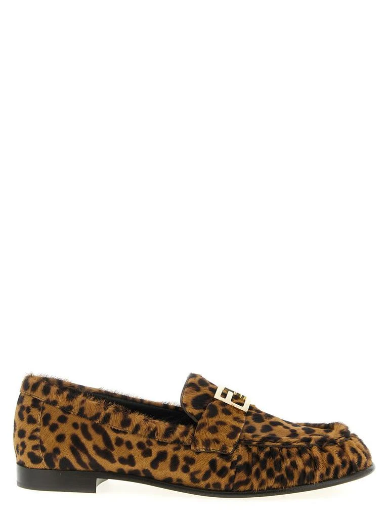 Fendi pony hair loafers Fendi Leopard Pony Hair Baguette Ruched Loafers | Neiman Marcus main image 4