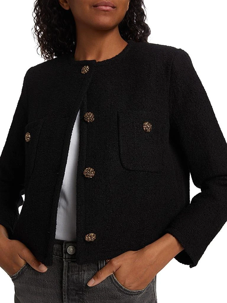 ba&sh Meredith Tweed Cotton-Blend Jacket 6