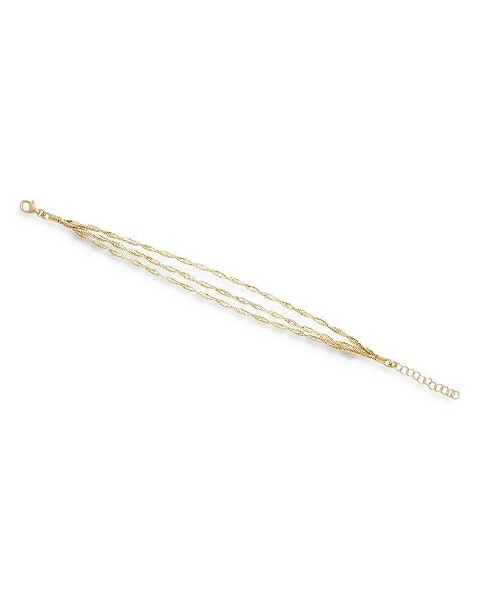 Alberto Amati 14K Yellow Gold Multi Strand Mesh Link Bracelet 1