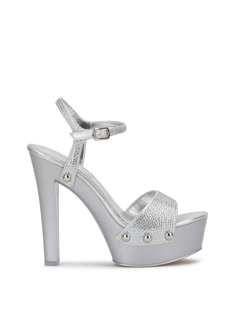 Jessica Simpson Calenta Studded Platform In Silver
