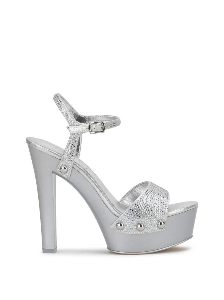 Jessica Simpson Calenta Studded Platform In Silver 1