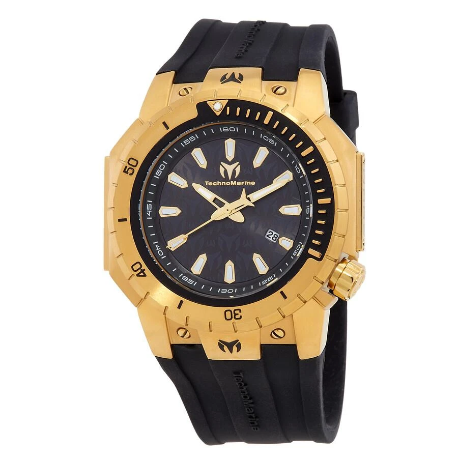 TechnoMarine Manta Sea Quartz Black Dial Men's Watch TM-224011 1