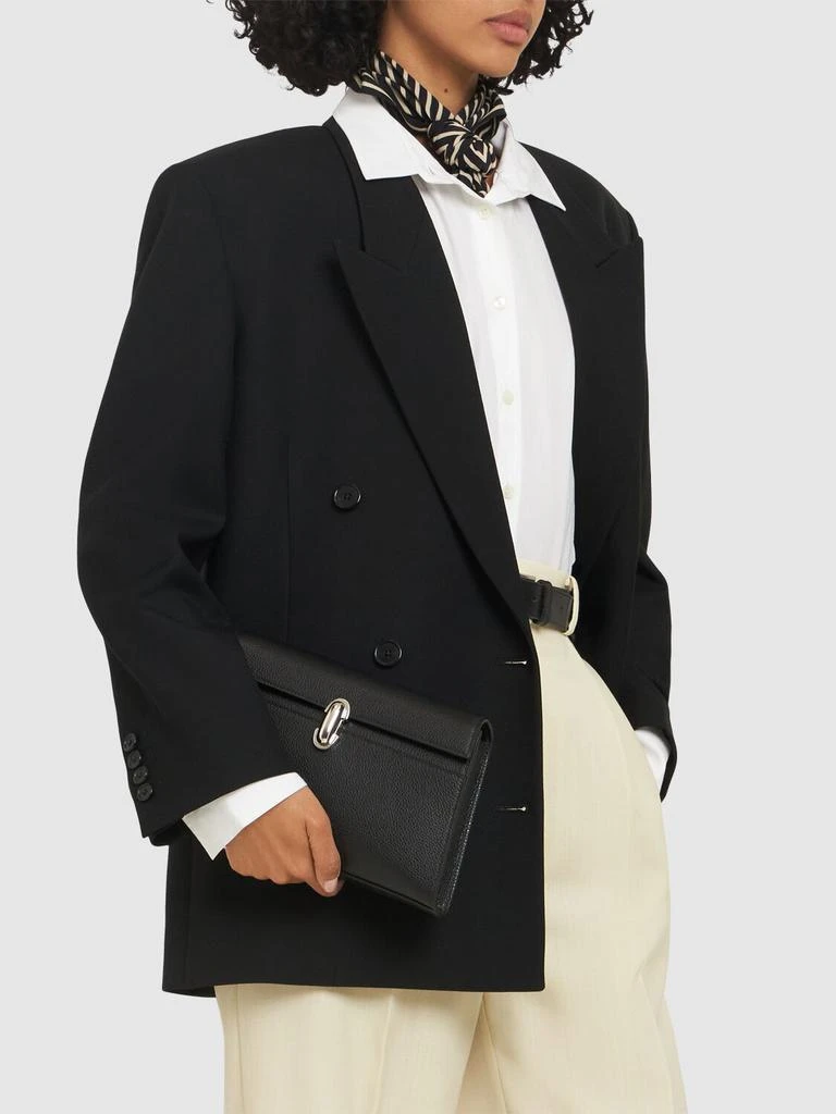 SAVETTE Symmetry Grained Leather Shoulder Bag 2