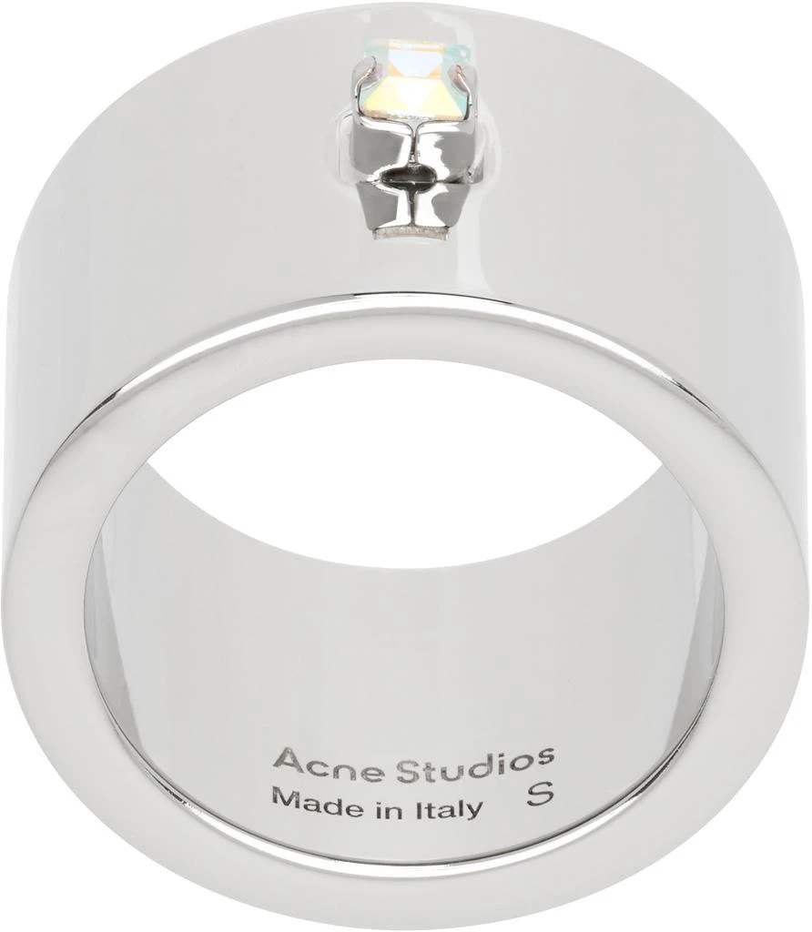 Acne Studios Silver Crystal Ring