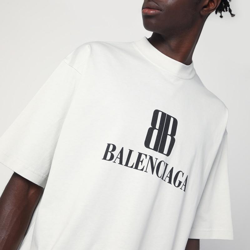 BB MODE Tee BALENCIAGA ホワイト Mサイズ Balenciaga(バレンシアガ) BB MODE Logo Shortsleeve T Shirt (white