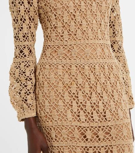 ANNA KOSTUROVA Bianca cotton crochet maxi dress 5