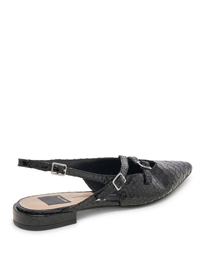 Dolce Vita Women's Pamla Croc Embossed Slingback Flats 5