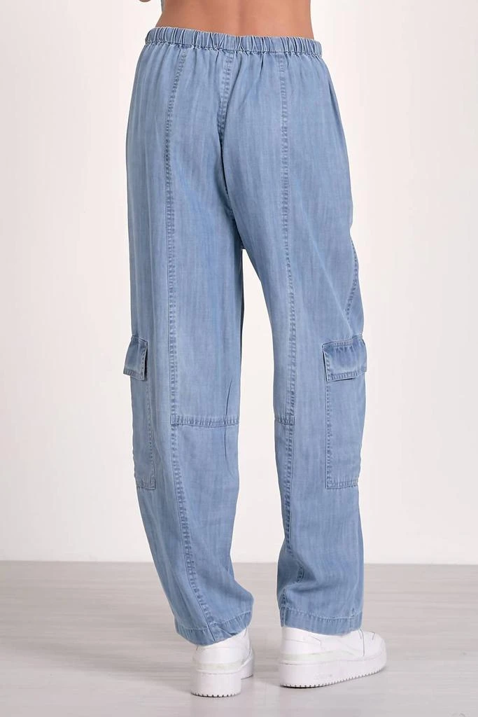 Elan Elan - Denim Cargo Drawstring Pant 4