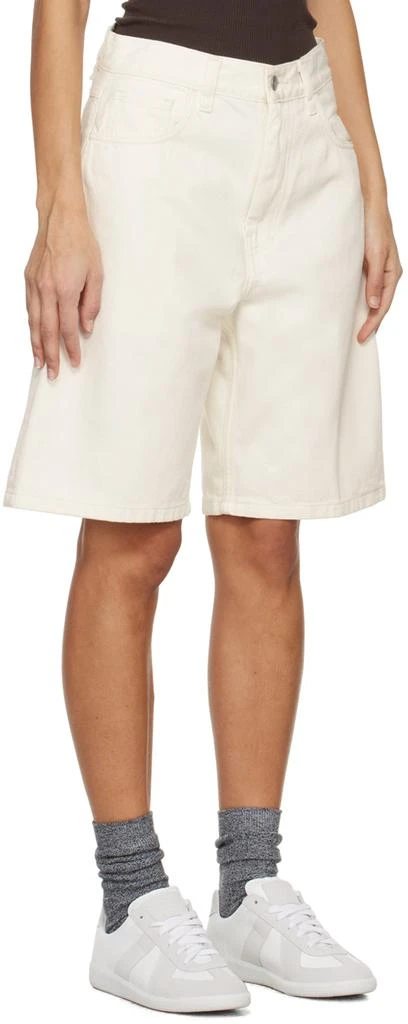 Carhartt WIP White Brandon Denim Shorts 2