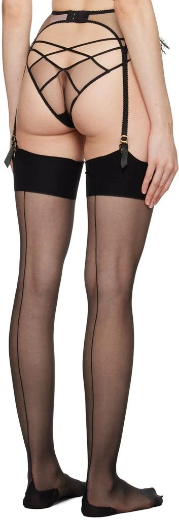 L'Agent by Agent Provocateur Black Kissie Garter Belt 3