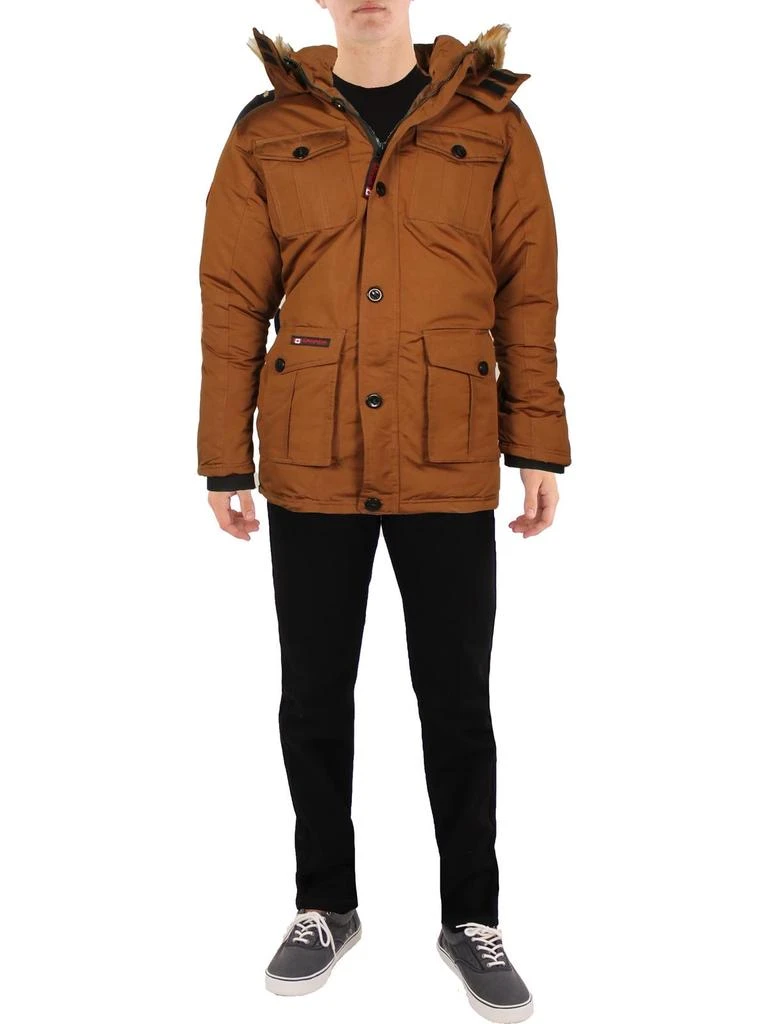 Canada Weather Gear Mens Faux Fur Heavyweight Parka Coat 8