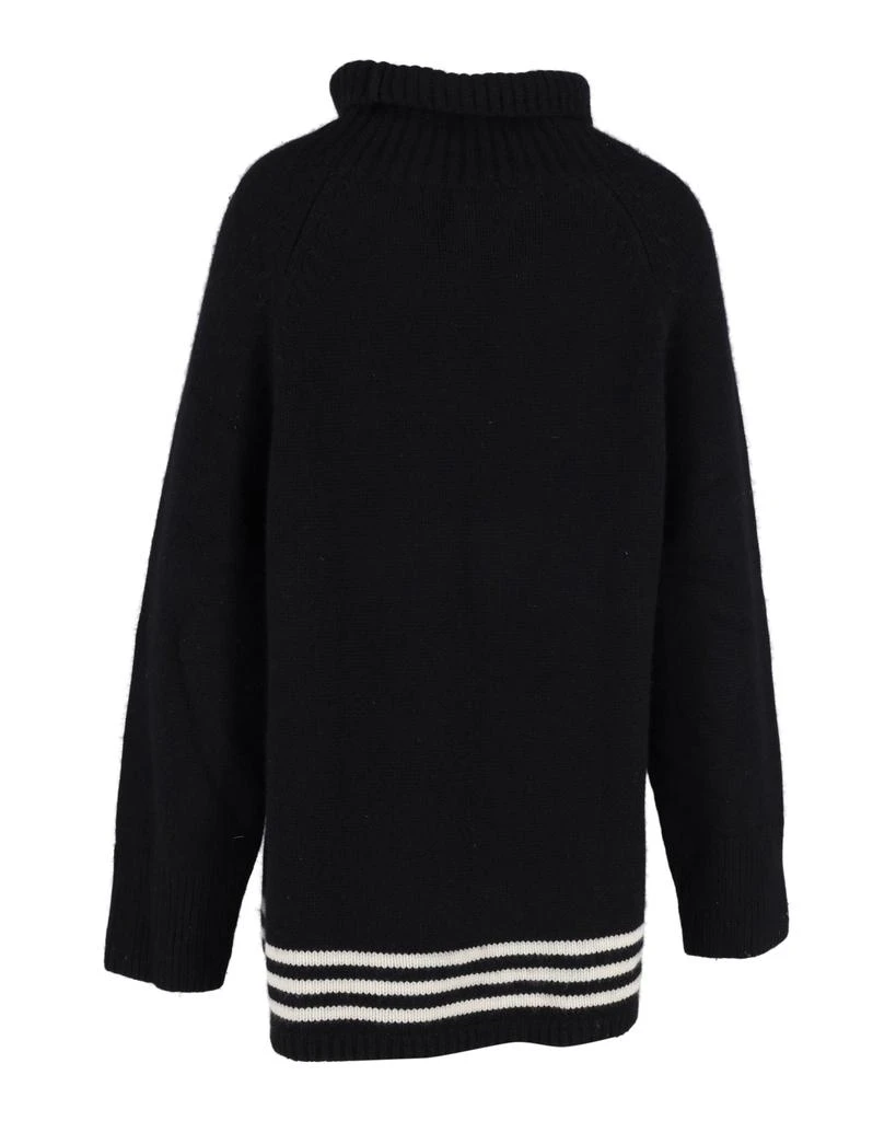 Khaite Turtleneck Sweater in Black Wool 3